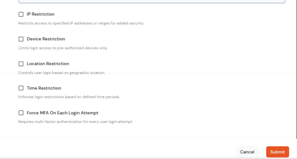 Apply Restrictions Using
