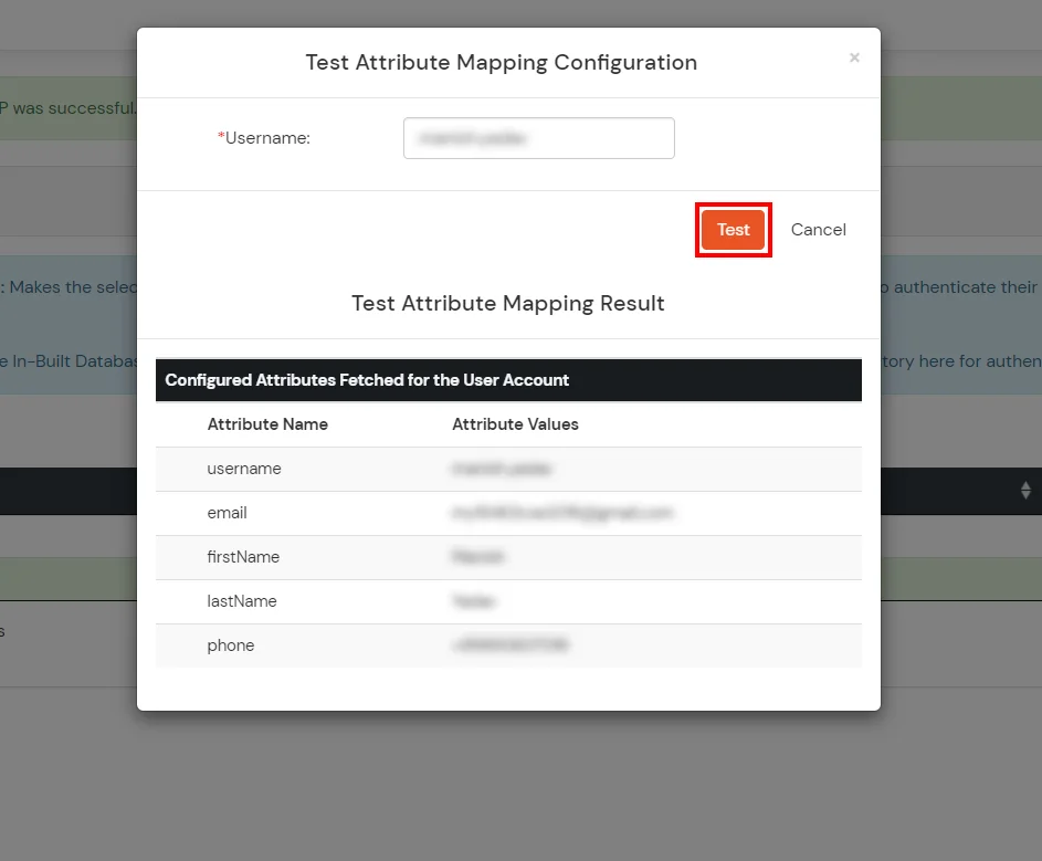MFA: Fetch mapped attributes for user