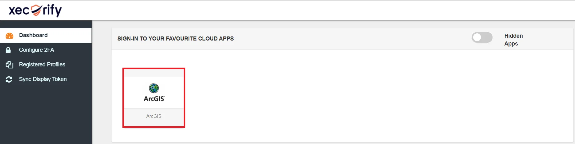 ArcGIS Single Sign-On (SSO) manage apps