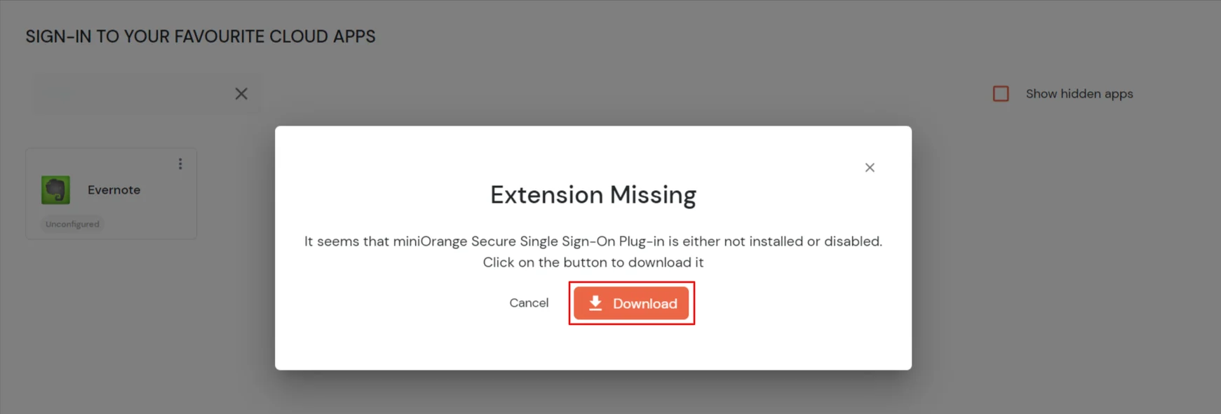 Egnyte Single Sign-On (SSO) Download Extension