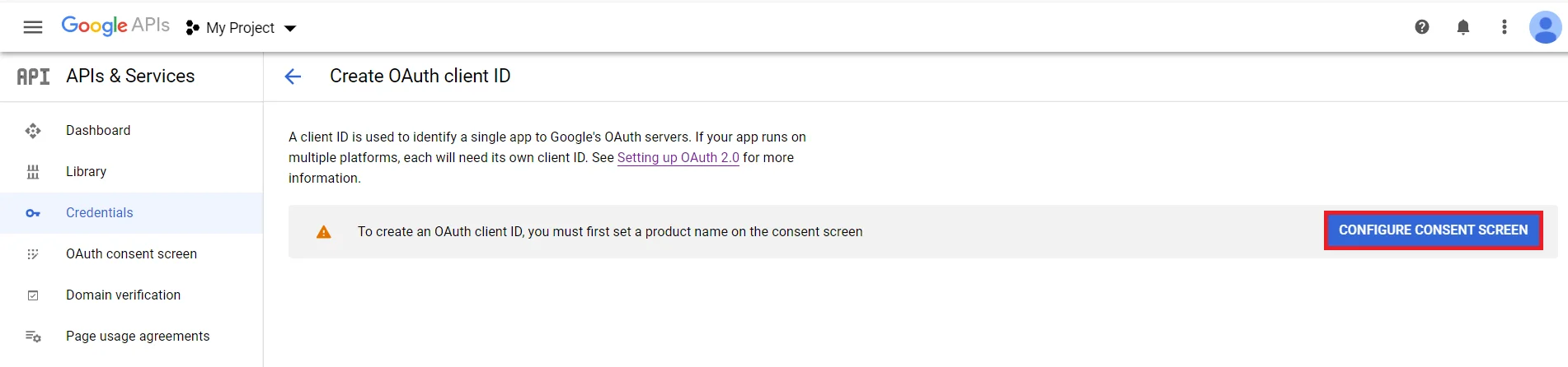 AureliaSSO: Configure consent screen
