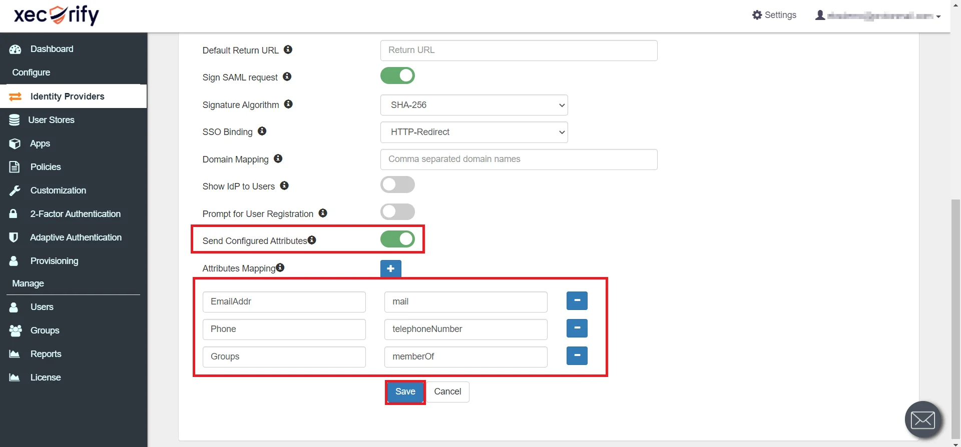 Google Workspace directory integration IDP settings