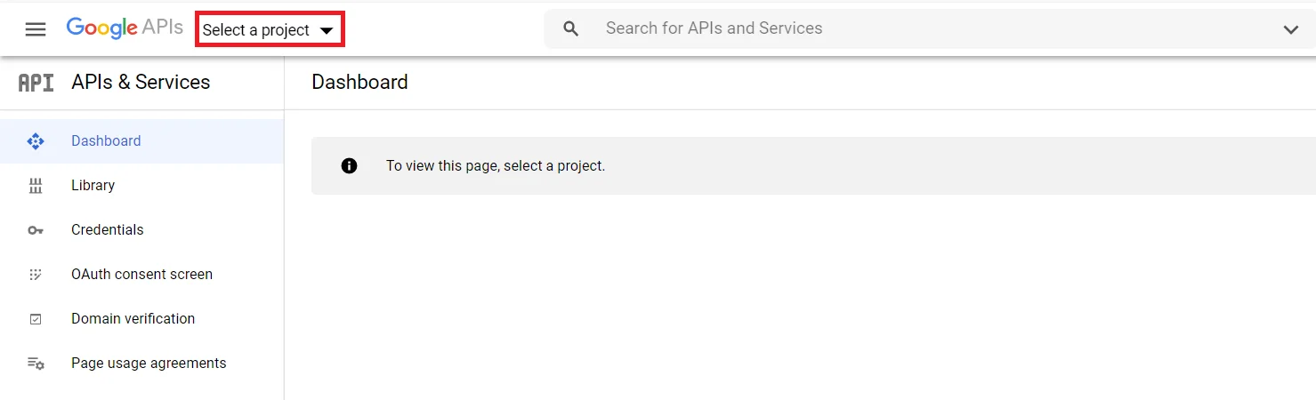 SSO: Creat Google Apps project