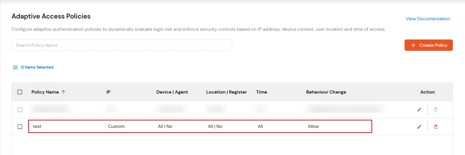 Adaptive Authentication for AWS Quicksight: Policy Created