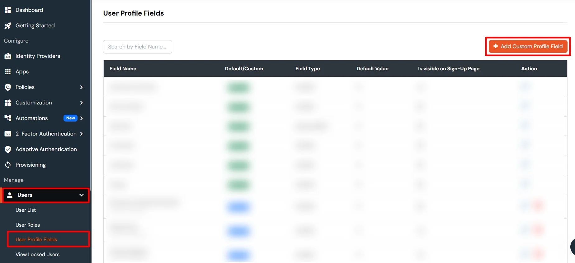 BambooHR Provisioning : Go to Users > User Profile fields > Add Custom Profile Field