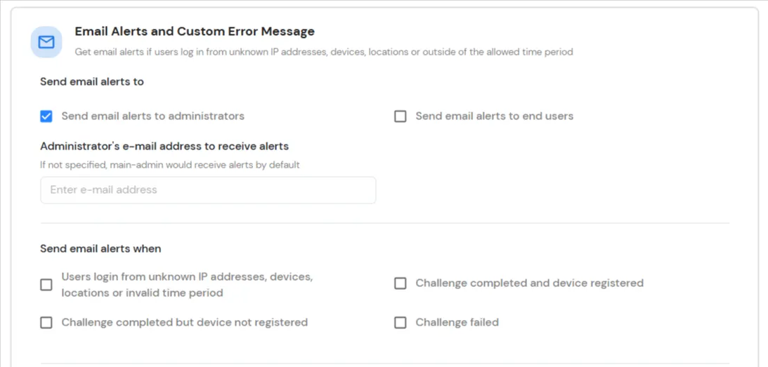 Send Email Alerts To
