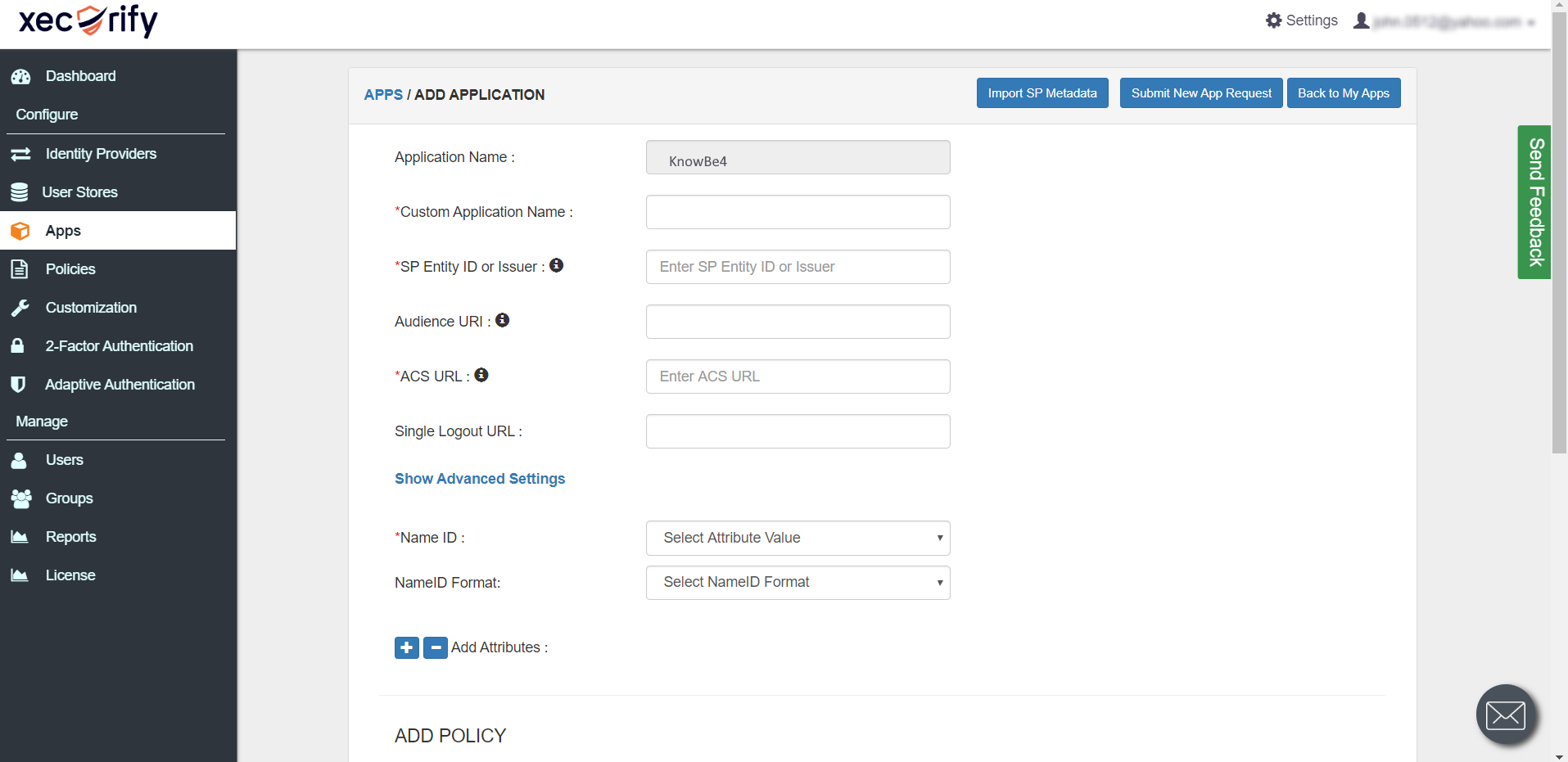 Knowbe4 Single Sign On (sso) add additional attributes