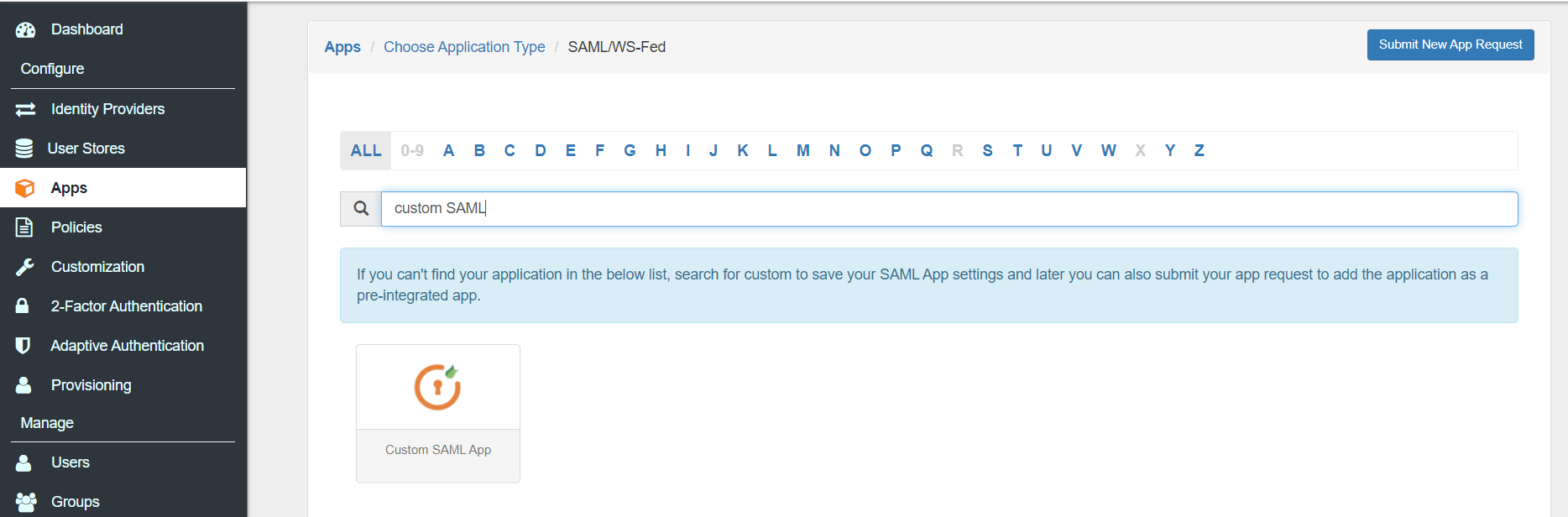 Knowbe4 Single Sign-On (SSO) manage apps