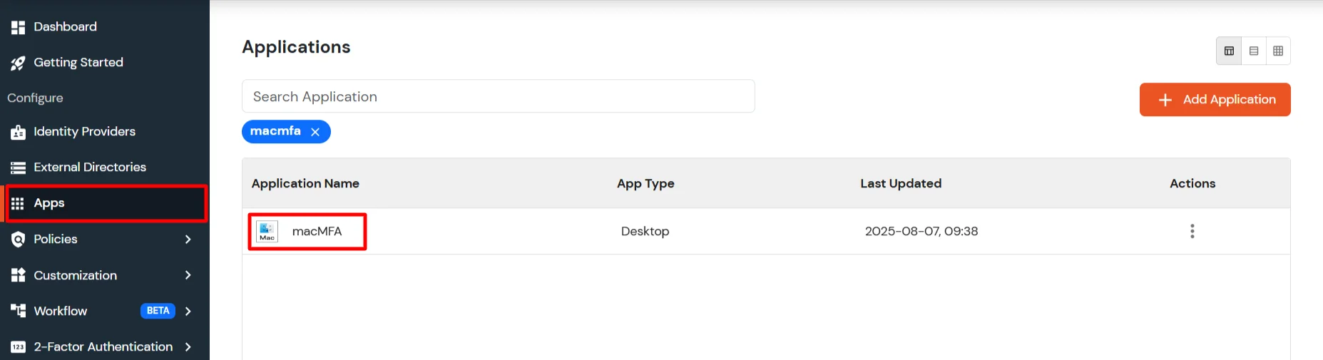 MacOS Multi-Factor Authentication 2FA/MFA