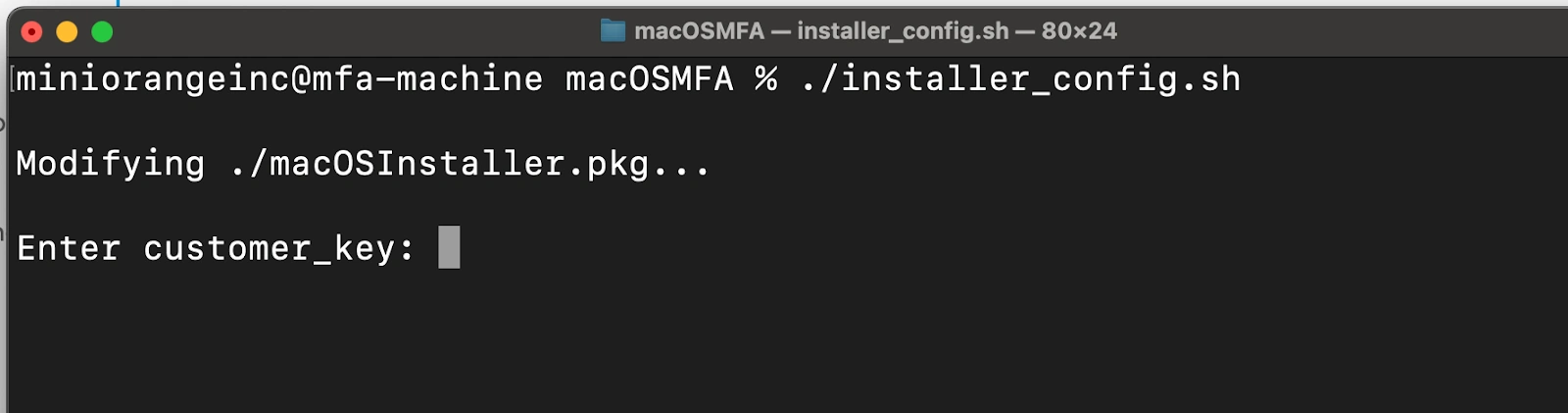 MacOS Multi-Factor Authentication 2FA/MFA