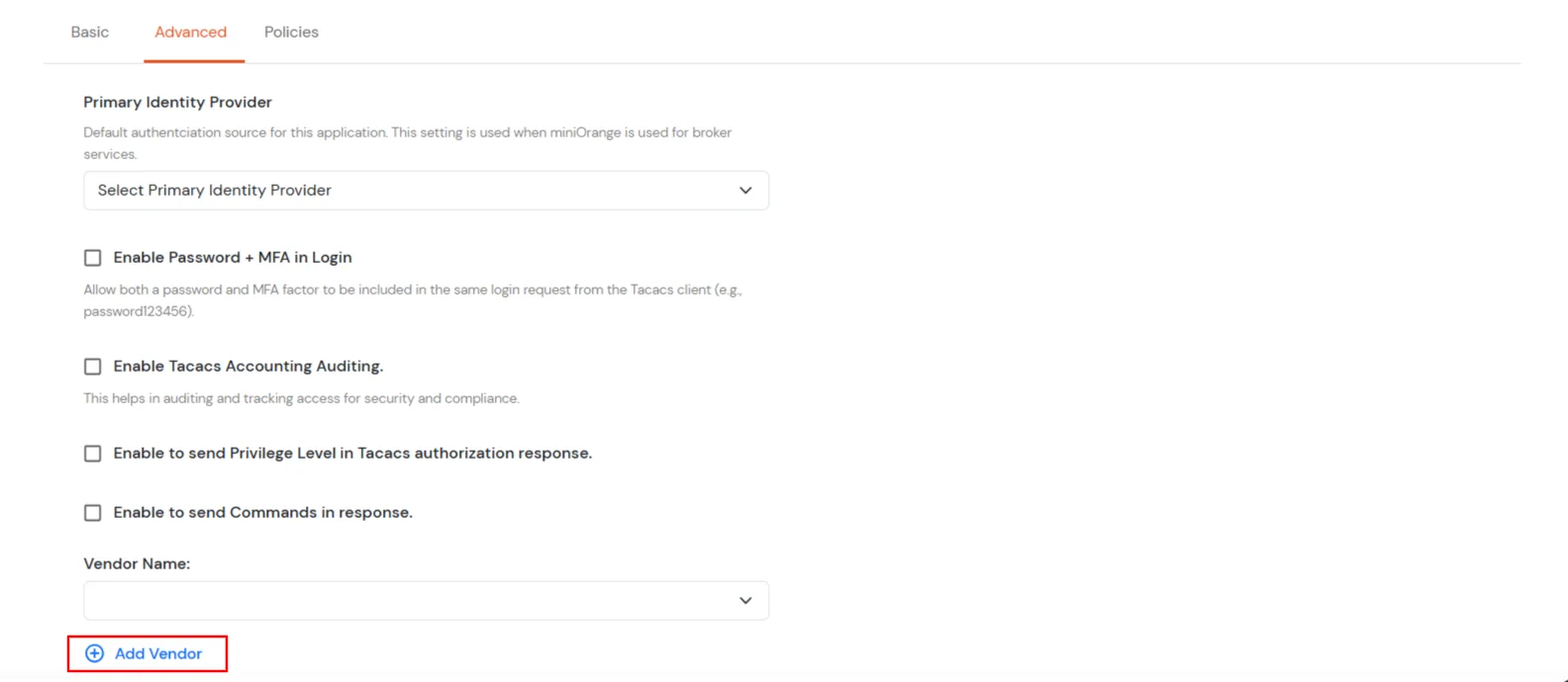 2FA Two-Factor radauthentication for Juniper Routers and Switches : Select your TACACS Client