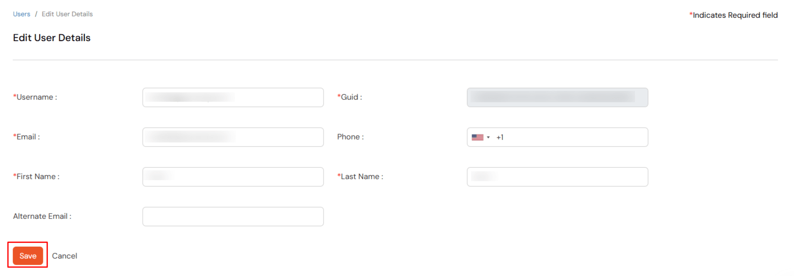 Editing user details for provisioning in miniOrange portal