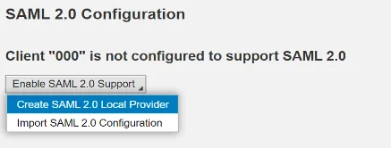 Configure SAP Fiori Single Sign-On (sso): Create a Local Provider (Service Provider) in SAP Fiori (Select Create a Local Provider)
