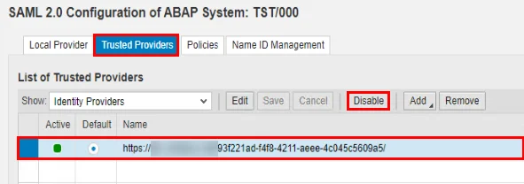 Configure SAP Fiori Single Sign-On (sso): Add miniOrange as a Trusted Provider (Identity Provider) in SAP Fiori (Trusted provider is added)