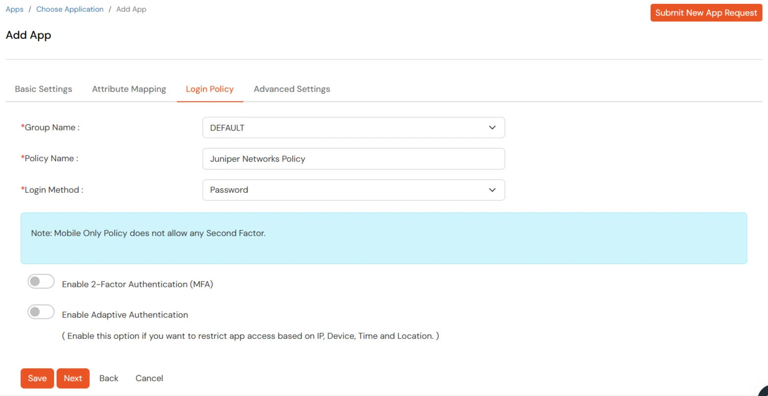 2FA Two-Factor Authentication for Juniper Routers and Switches  : advanced settings