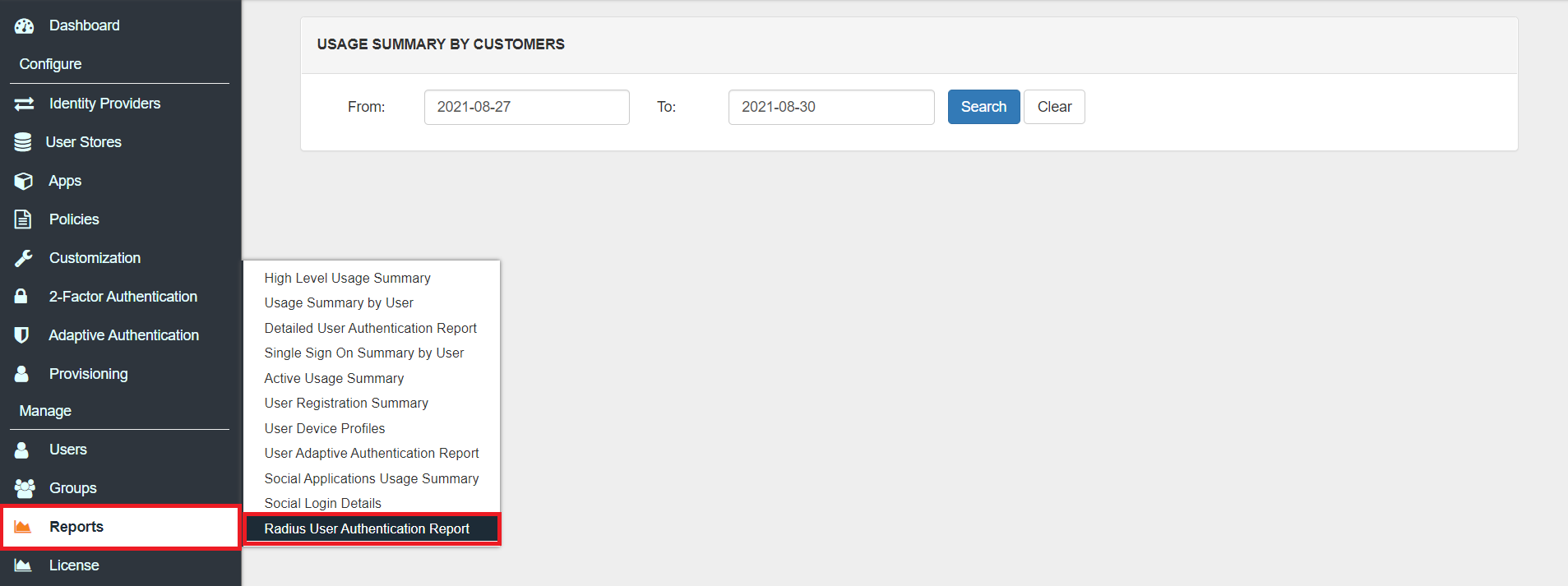 Meraki Client VPN Multi Factor Authentication: Authentication Reports