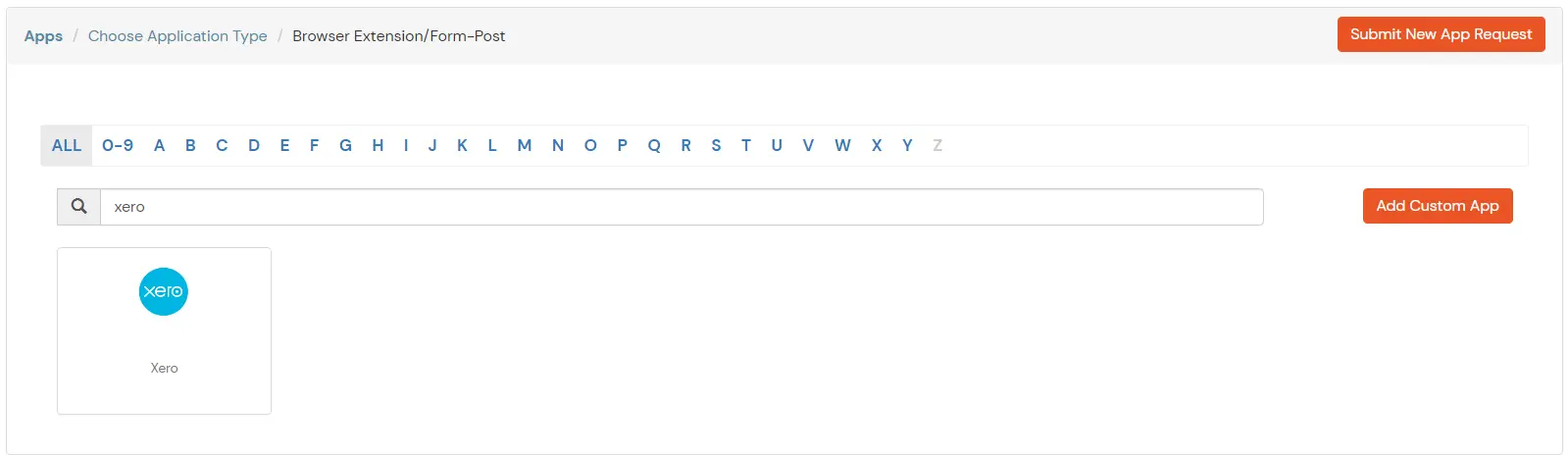 Xero Single Sign-On (SSO) Browser Add On